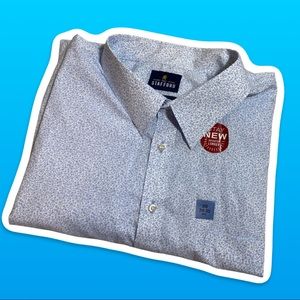 Stafford 20 / 34-35 Big dress shirt in blue floral